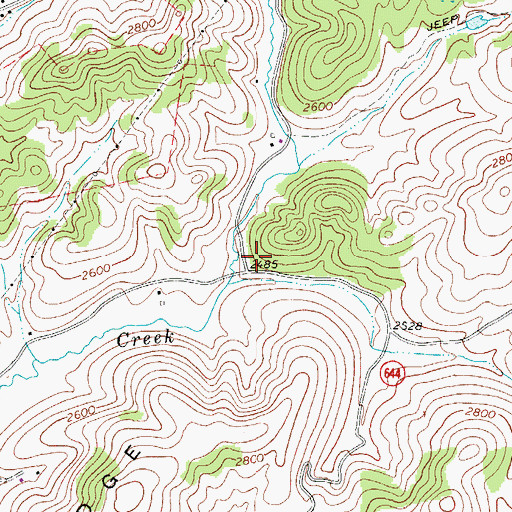 Topographic Map of Harman Church (historical), VA