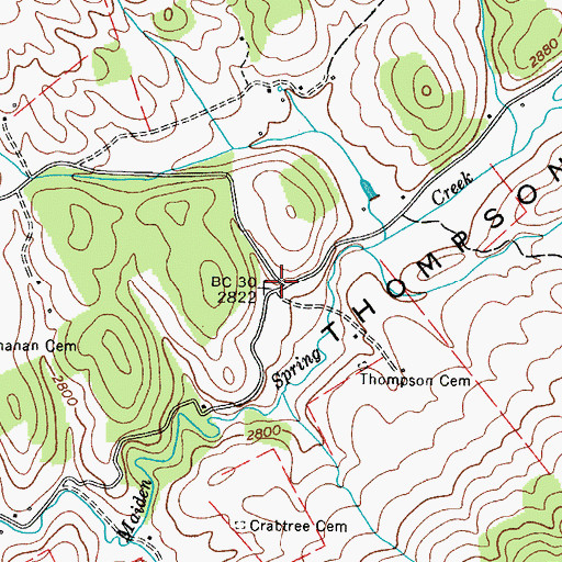 Topographic Map of Joe Neets, VA