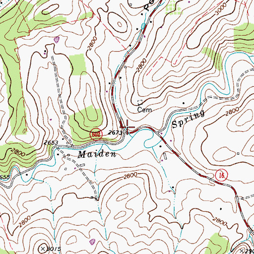 Topographic Map of Mount Gate, VA