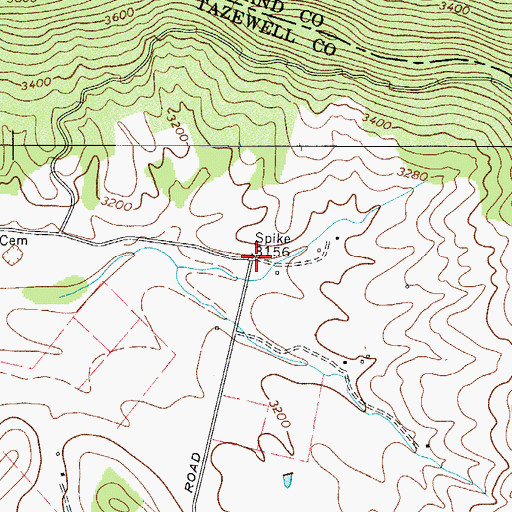 Topographic Map of Spracher Place, VA