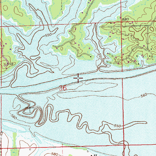 Topographic Map of Carthens Ferry (historical), AL