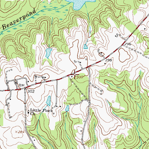 Topographic Map of Bethia School (historical), VA