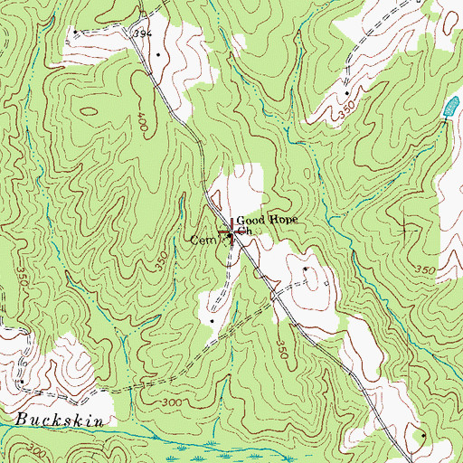 Topographic Map of Good Hope Cemetery, VA