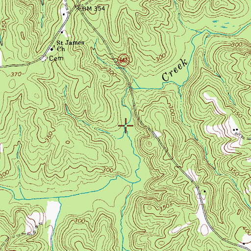Topographic Map of Jeters Mill (historical), VA