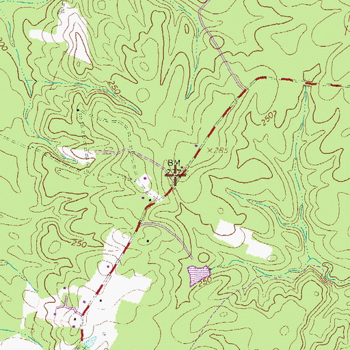 Topographic Map of Jones Store (historical), VA
