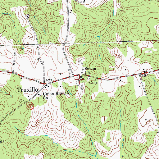 Topographic Map of Salem Cemetery, VA