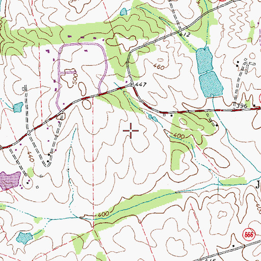 Topographic Map of Churchill, VA