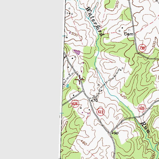 Topographic Map of Corbin School (historical), VA