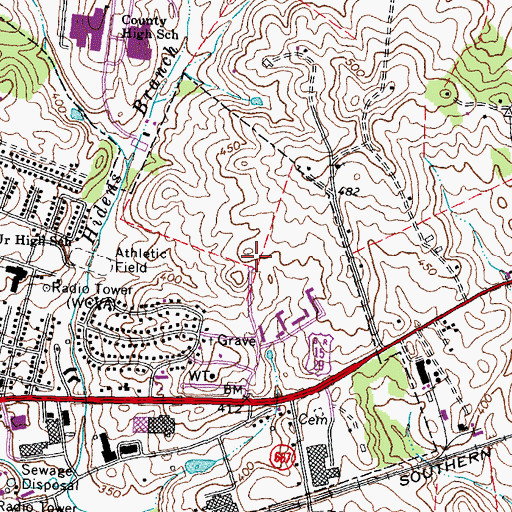 Topographic Map of Meadows of Culpeper, VA