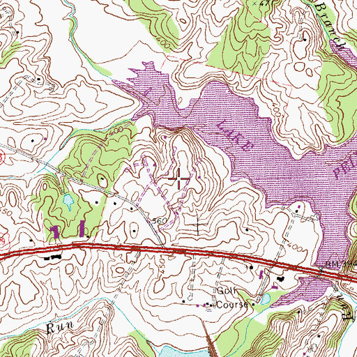 Topographic Map of Overlook Heights, VA