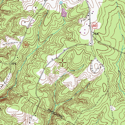 Topographic Map of Richardsville South, VA