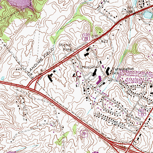 Topographic Map of South Ridge (historical), VA