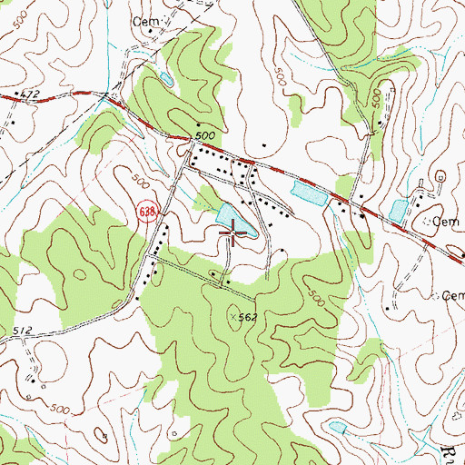 Topographic Map of West Lakes, VA