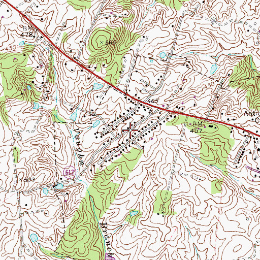 Topographic Map of Westover, VA
