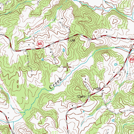 Topographic Map of Ayers School (historical), VA
