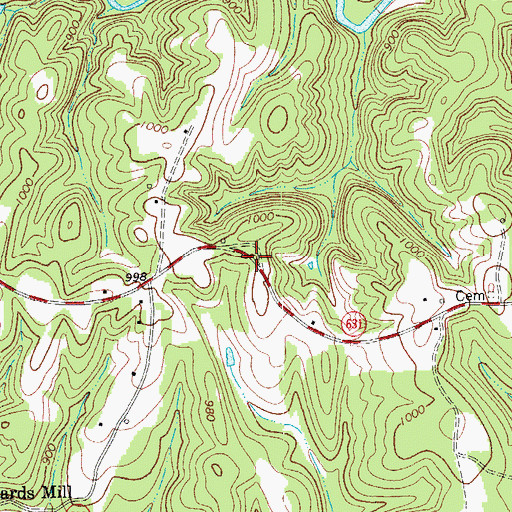 Topographic Map of Brier Hill School (historical), VA