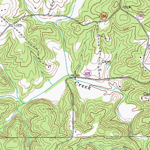 Topographic Map of Koger (historical), VA
