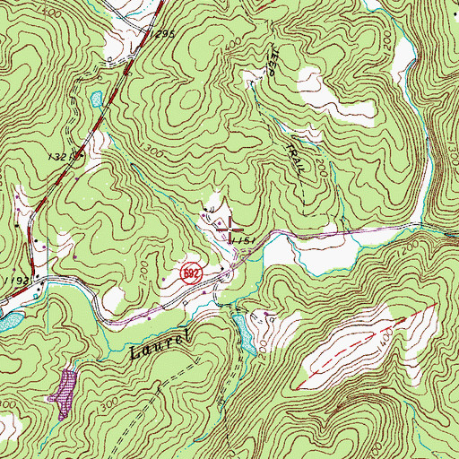 Topographic Map of Kogers Store (historical), VA