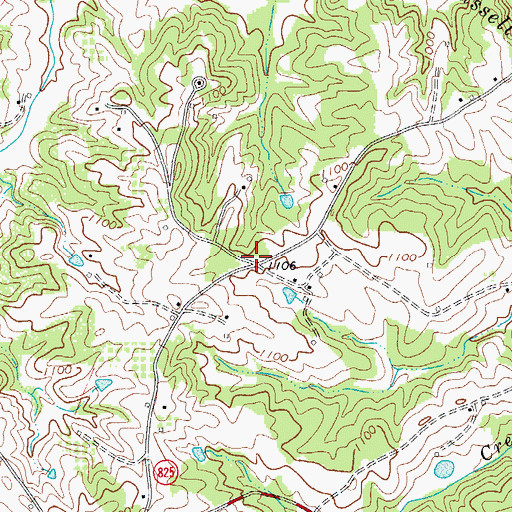 Topographic Map of Palmetto School (historical), VA