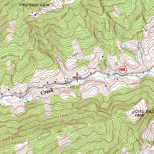 Topographic Map of Maness-Ramey Cemetery, VA