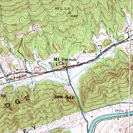 Topographic Map of McCorkle, VA