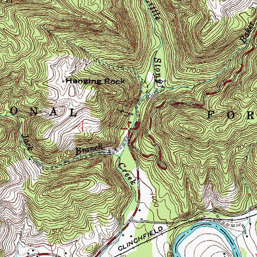 Topographic Map of Osborne-Taylor Cemetery, VA