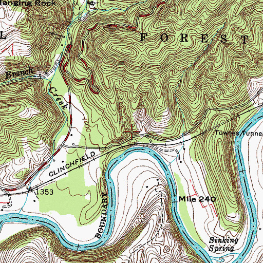 Topographic Map of Ramey Cemetery, VA