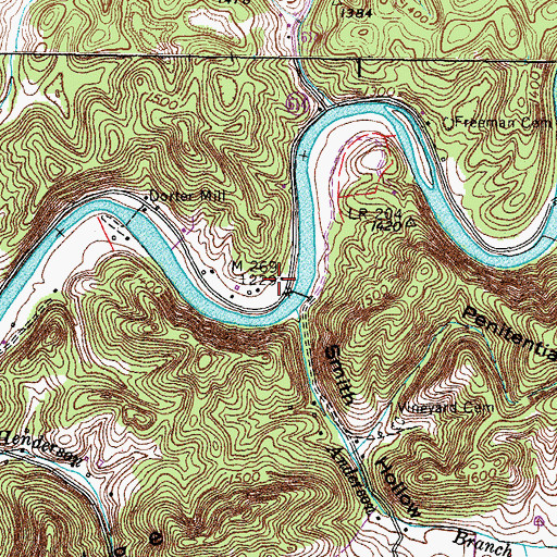 Topographic Map of Riverview School (historical), VA