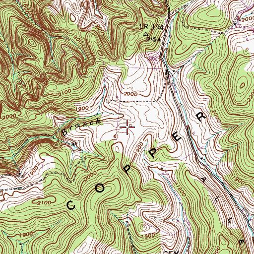 Topographic Map of Union Church (historical), VA