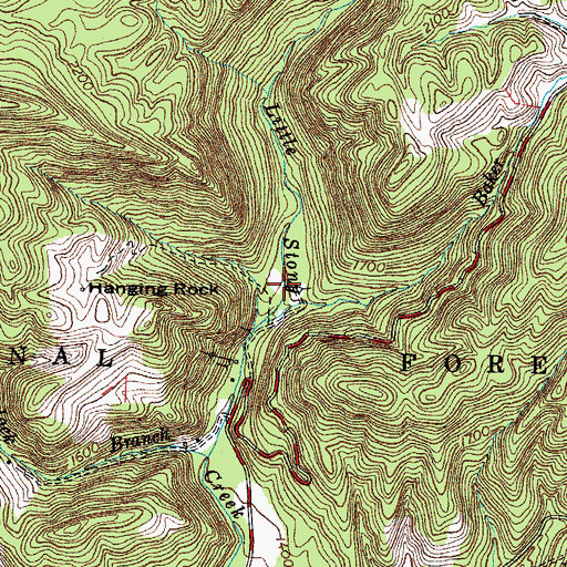 Topographic Map of Wolfe Cemetery, VA