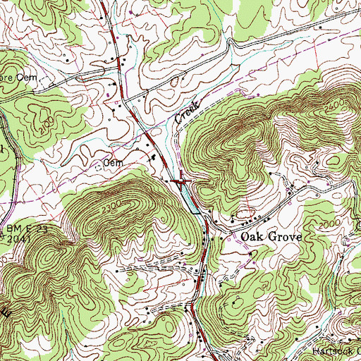 Topographic Map of Bristol Reservoir, VA