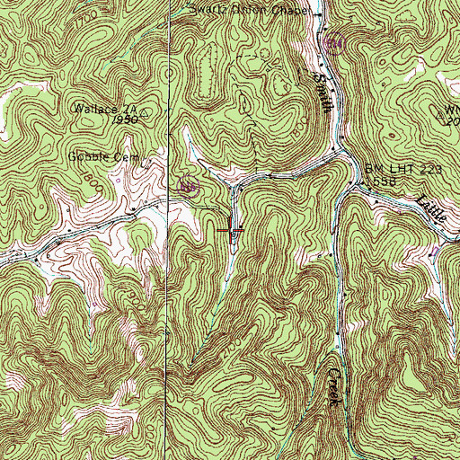 Topographic Map of Fuller Hill Church (historical), VA
