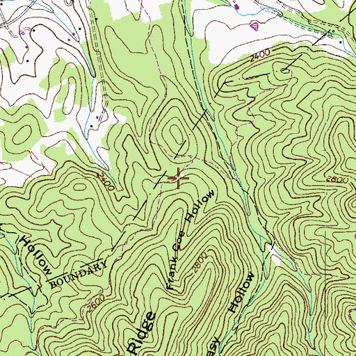 Topographic Map of Masada, VA