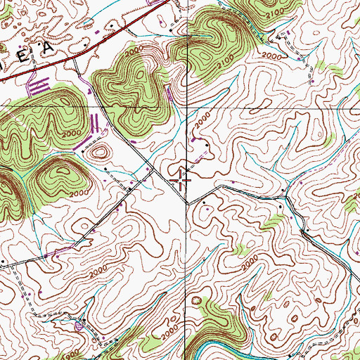 Topographic Map of New Zion School (historical), VA