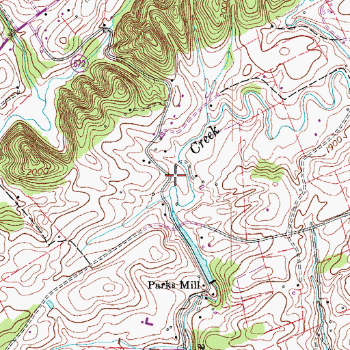 Topographic Map of Parks School (historical), VA