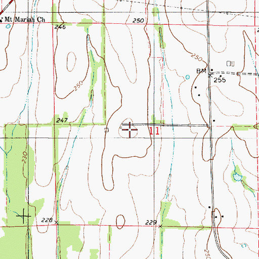 Topographic Map of Prairie Hill Farm, AL