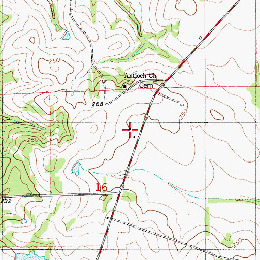 Topographic Map of Sunnyside Plantation (historical), AL
