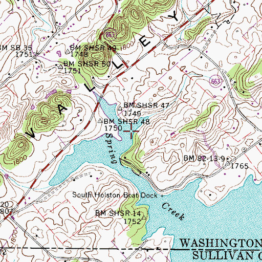 Topographic Map of Wood Mill (historical), VA