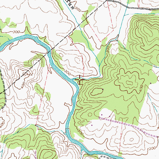 Topographic Map of Indian Run, VA
