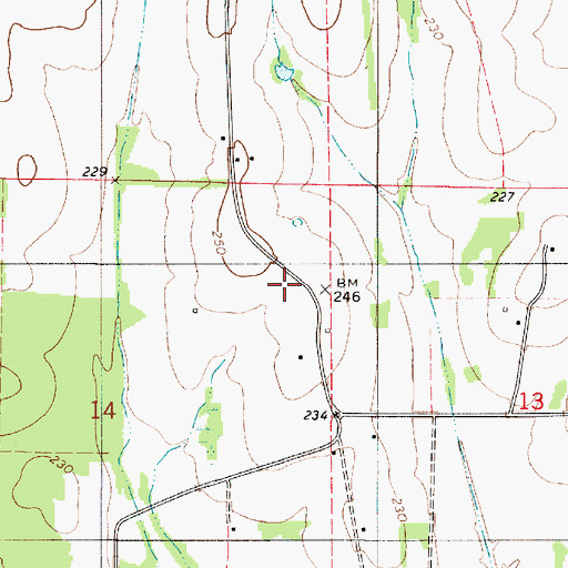 Topographic Map of DeYampert Plantation (historical), AL