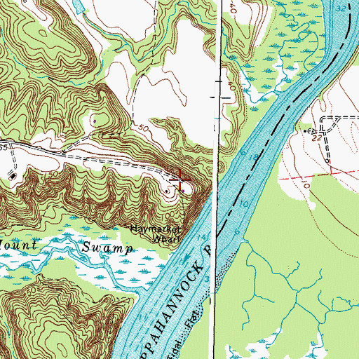 Topographic Map of Talliaferro Mount, VA