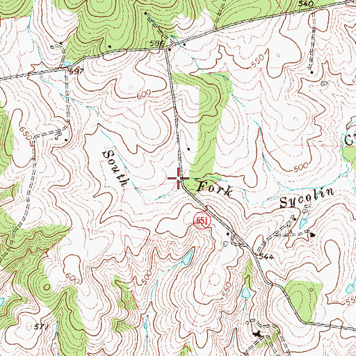 Topographic Map of Trammeltown (historical), VA