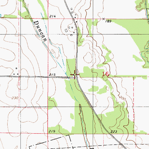 Topographic Map of Willow Grove Church (historical), AL