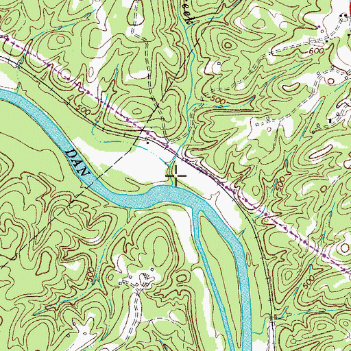 Topographic Map of Childress Creek, VA