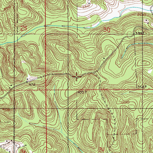 Topographic Map of Williams Cemetery, AL
