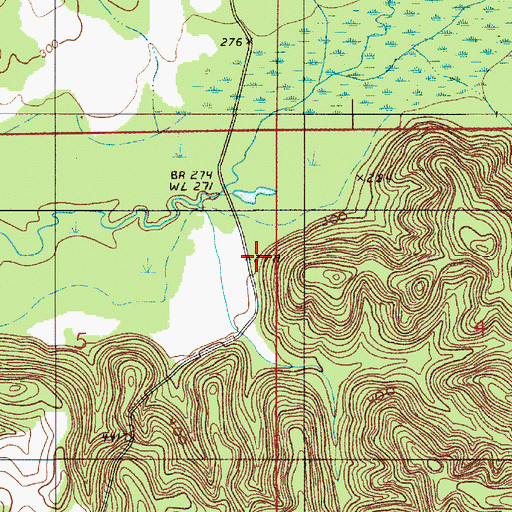 Topographic Map of Hepzibah Cemetery, AL