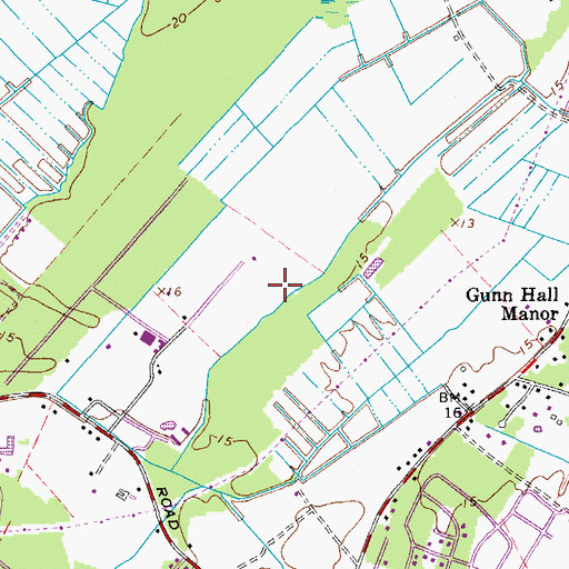 Topographic Map of City of Virginia Beach, VA