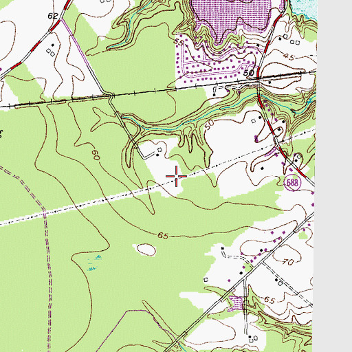 Topographic Map of City of Suffolk, VA