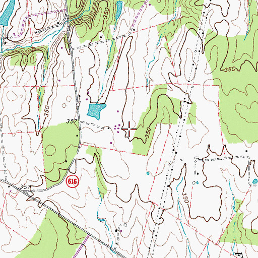 Topographic Map of Smith Airport, VA