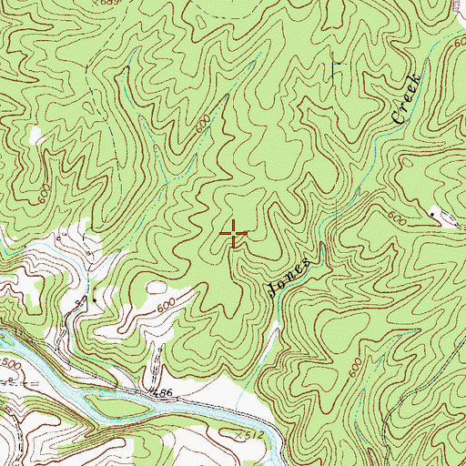 Topographic Map of Starr Airport, VA